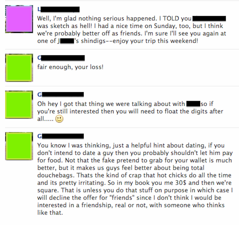Illustration for article titled Crap Email From a Dude: '$30, and Then We're Square'